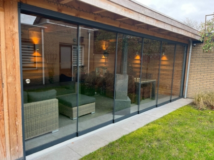 Glazen schuifwand Veranda
